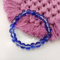 Urthn Adjustable Blue Beaded Wrist Bracelet (Pack Of 6)