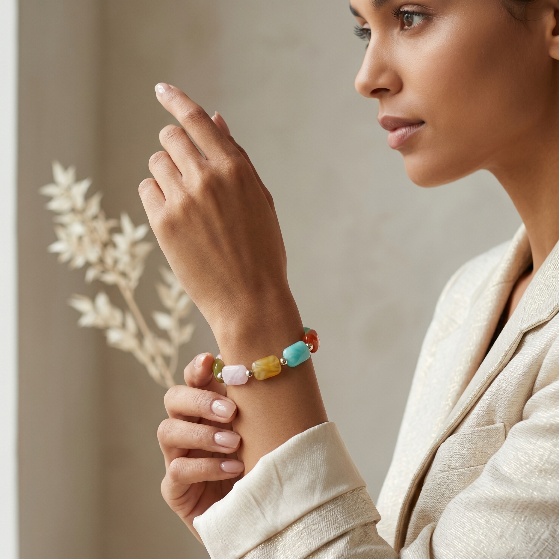 Urthn Beads Stylish Bracelets(Pack of 6)