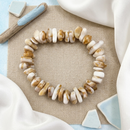 Urthn Minimalist Shell Stretch Bracelet for Women(Pack of 6)