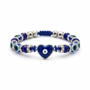 Urthn Protective Charm Evil Eye Beads Bracelet  For Men (Set of 6)