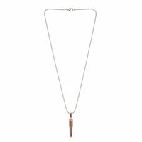 Urthn Rose Gold & Silver Tone Bullet Shape Pendant Necklace(Pack of 6)