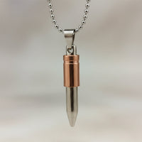 Urthn Rose Gold & Silver Tone Bullet Shape Pendant Necklace(Pack of 6)