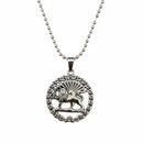Urthn Persian Lion and Sun Pendent Necklace for Mens(Pack of 6)