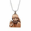 Urthn Rose Gold Plated Sai Baba Pendant Necklace for Men(Pack of 6)