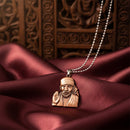 Urthn Rose Gold Plated Sai Baba Pendant Necklace for Men(Pack of 6)