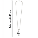 Urthn Unique Black Axe Steel Chain Pendant for Men (Pack of 6)
