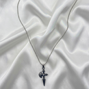 Urthn Unique Black Axe Steel Chain Pendant for Men (Pack of 6)