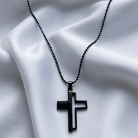 Urthn Cross Chain Pendant For Men (Pack of 6)