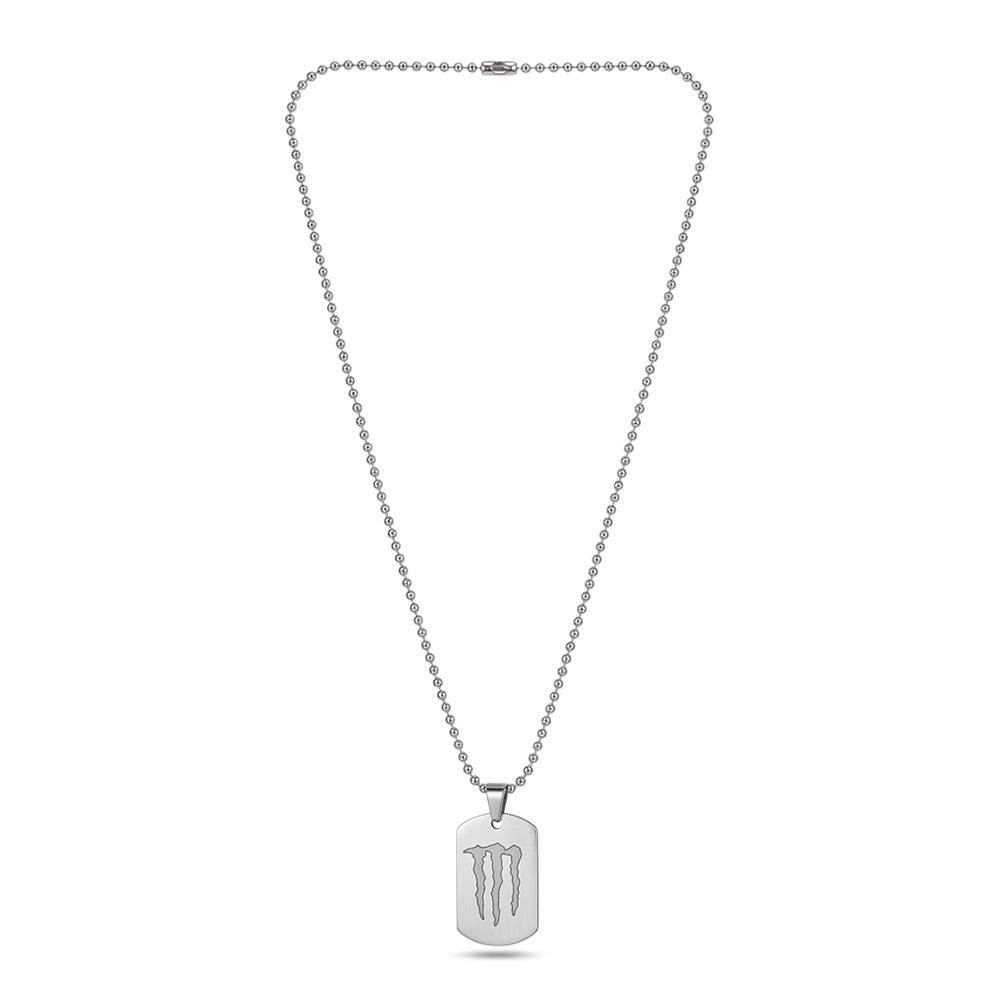 Urthn Shattered Steel Monster Claw Chain Pendant for Men's(Pack of 6)