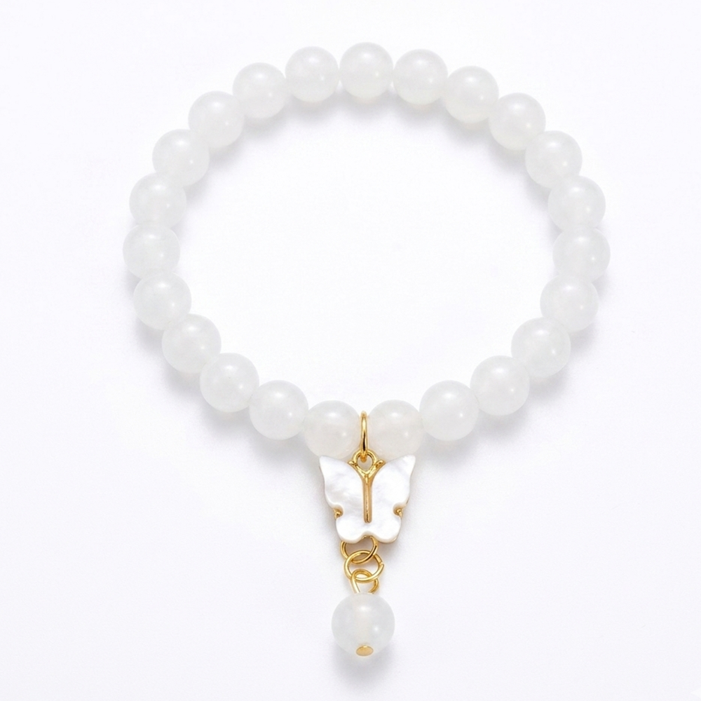 Urthn Gold Plated Beads Butterfly Stylish Bracelets(Pack of 12)