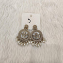 Dhwani Gold Plated Crystal Stone And Beads Dangler Earrings