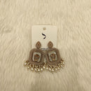 Dhwani Gold Plated Crystal Stone And Beads Dangler Earrings