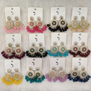 Dhwani Gold Plated Pota And Austrian Stone Beads Dangler Earrings