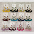 Dhwani Gold Plated Pota And Austrian Stone Beads Dangler Earrings