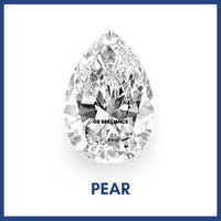Golay Buchel Pear Shape Cubic Zirconia Stone (2.5x1.5 mm to 9x7 mm)