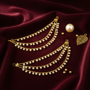 Urthn Traditional 3 Line Kaan Chain\Earchain \ Kan chain (Pack Of 6)