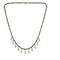 Urthn Teardrop Charms Trendy Mangalsutra For Women (Pack of 3)