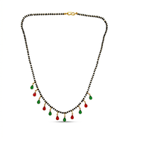 Urthn Teardrop Charms Trendy Mangalsutra For Women (Pack of 3)