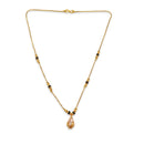 Urthn  Classic Gold-Plated Mangalsutra with Sparkling Crystal Charms (Set of 3)