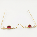 Urthn Pota Stone Luxury Inspired Facelets Jewellery Bridal Face Frame (Assorted Color) (Pack Of 3)
