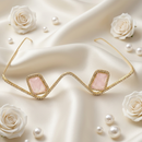 Urthn Austrian Stone Luxury Inspired Facelets Jewellery Bridal Face Frame (Assorted Color) (Pack Of 3)