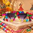Urthn Navratri Special Handmade Sunglasses for Women & Girls Stylish Garba Night Accessory