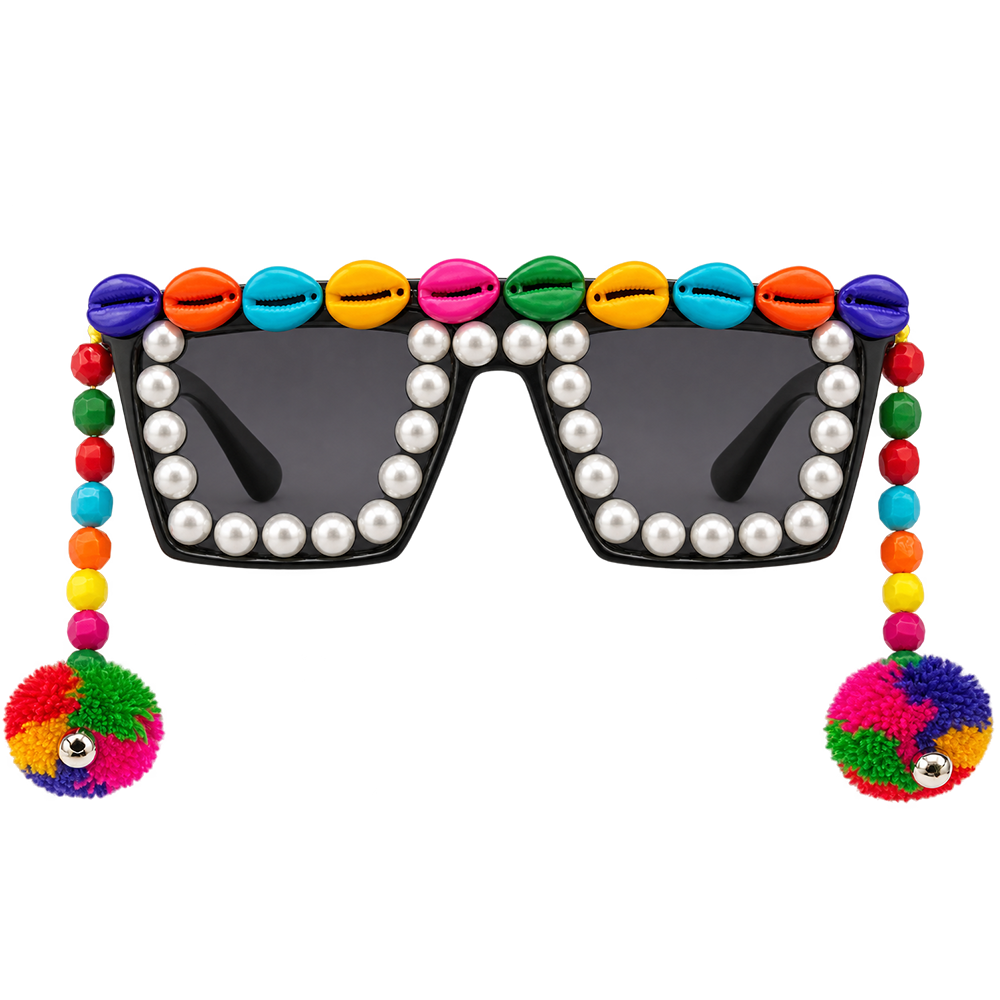 Urthn Navratri Special Handmade Sunglasses for Women & Girls Stylish Garba Night Accessory (pack of 6)