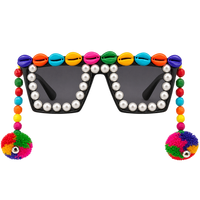 Urthn Navratri Special Handmade Sunglasses for Women & Girls Stylish Garba Night Accessory (pack of 6)