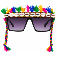 Urthn Navratri Special Handmade Sunglasses for Women & Girls Stylish Garba Night Accessory (pack of 6)