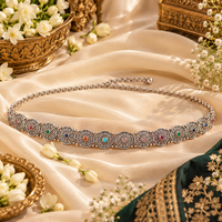 Urthn Beautiful Oxidised Plated Waist Band for Women | Stylish Ethnic Kamarband Jewellery - 1508603
