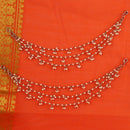 Saloni Fashion Jewellery Inspired Pearl 3 String Gold Plated Combo Set of 2 Ear-Chain(Kaan Chain) For Women