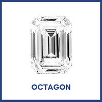 Golay Buchel Octagon Step Cut Shape Cubic Zirconia Stone(4x3mm to 10x8mm)