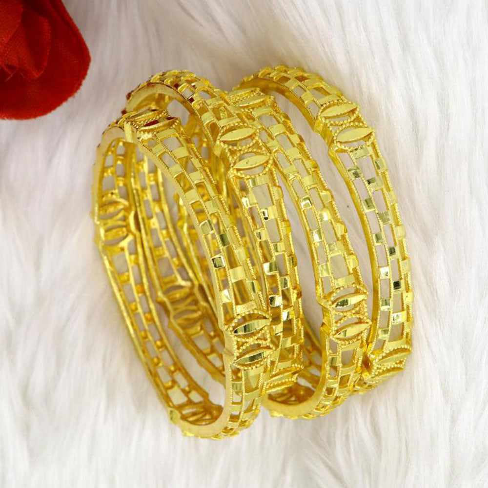 Mahavir Dye Gold Plated Designer Bangles Set (Pack of 6)