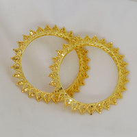 Mahavir Dye Gold Plated Designer Bangles Set
