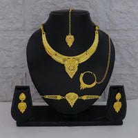 Mahavir Traditional Gold Forming Look Combo Set 