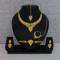 Mahavir Traditional Gold Forming Look Combo Set 