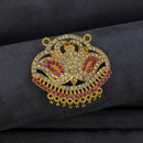 Mahavir Stylish DYE Gold Plated Austrian Stone Pendant for Women