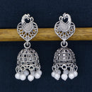 Mahavir Oxidised Plated Jhumki Earrings