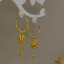 Mahavir DYE Gold Plated Premium Jhumki Earrings