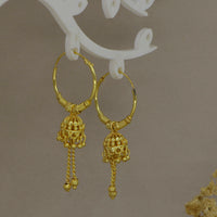 Mahavir DYE Gold Plated Premium Jhumki Earrings