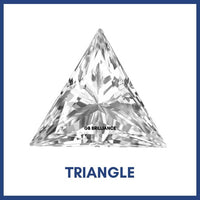 Golay Buchel Triangle Shape Cubic Zirconia Stone (3mm to 6mm)