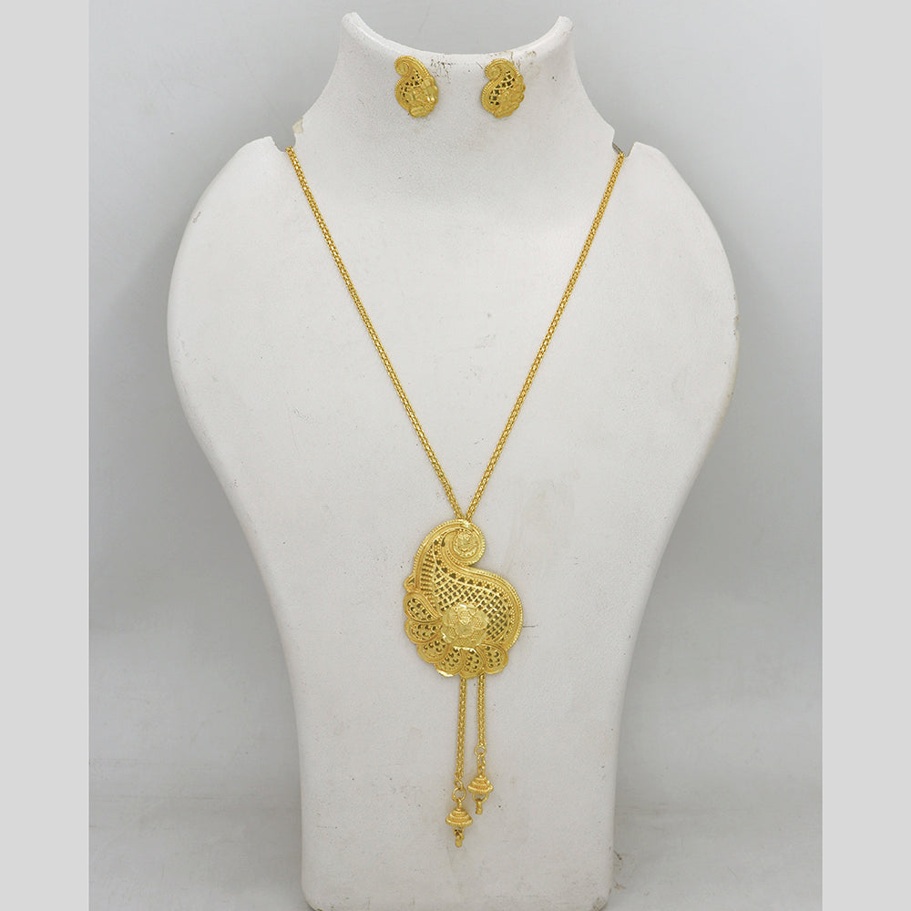 Mahavir Gold Plated Necklace Set