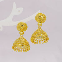 Mahavir DIY Gold Plated Traditional Jhumki Earrings
