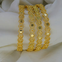 Mahavir Dye Gold Plated Designer Bangles Set