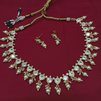 Arham Designer Polki Kundan Necklace Set with Premium Glamorous Finish