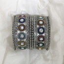 Shree Asha Bangles Kundan Stone And Pearl Bangles Set