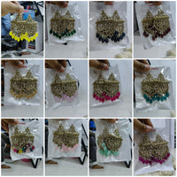 Pride Sparkling Crystal Pearl And Bead Drop Earrings