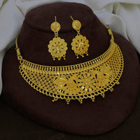 Mahavir DIY Gold Plated Choker Necklace Set 