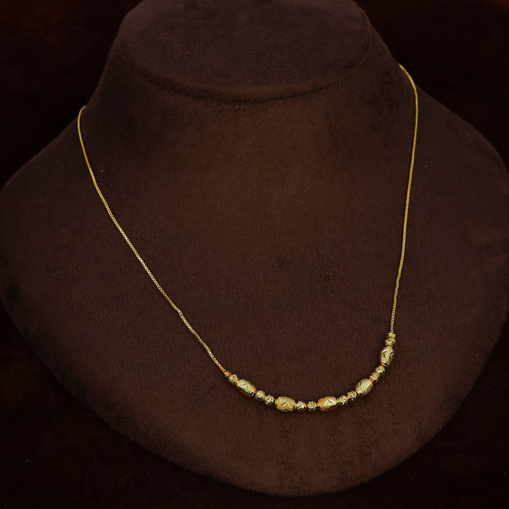 Mahavir Gold Plated Beautiful Necklace