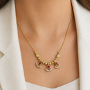 Mahavir Gold Plated Beautiful Austrian Stone Necklace